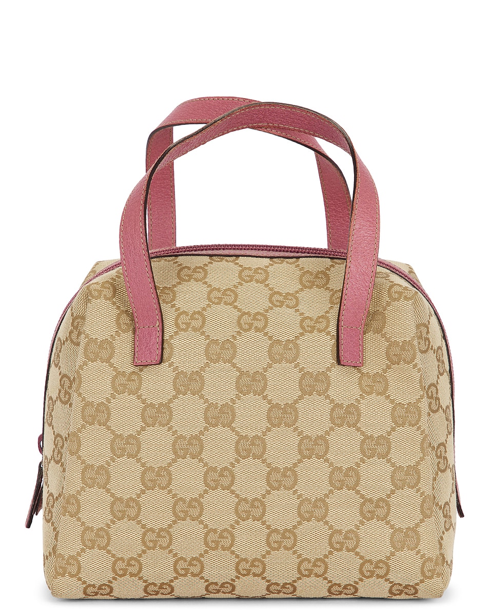 Image 1 of FWRD Renew Gucci Balthus Cosmetic Bag in Beige