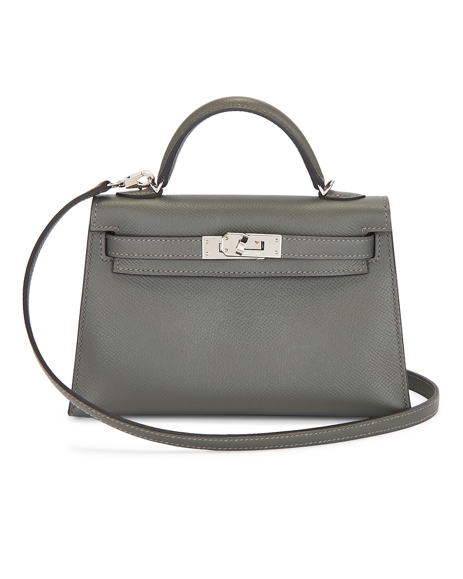Image 1 of FWRD Renew Hermes Epsom Kelly 20 Handbag in Gris Meyer