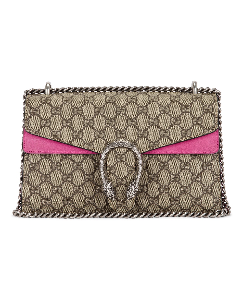 Image 1 of FWRD Renew Gucci Dionysus Shoulder Bag n Beige in Beige