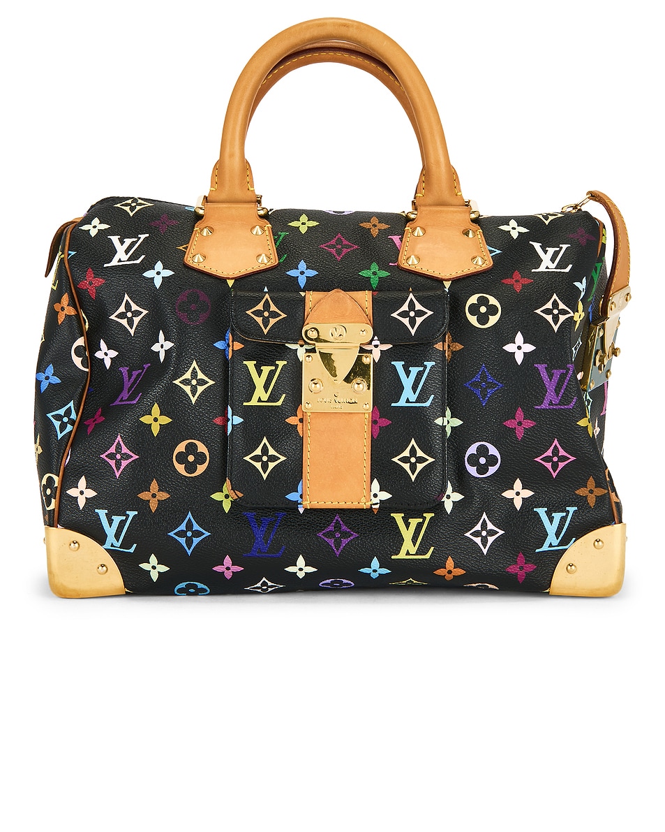 Image 1 of FWRD Renew Louis Vuitton Monogram Speedy 30 Handbag in Black