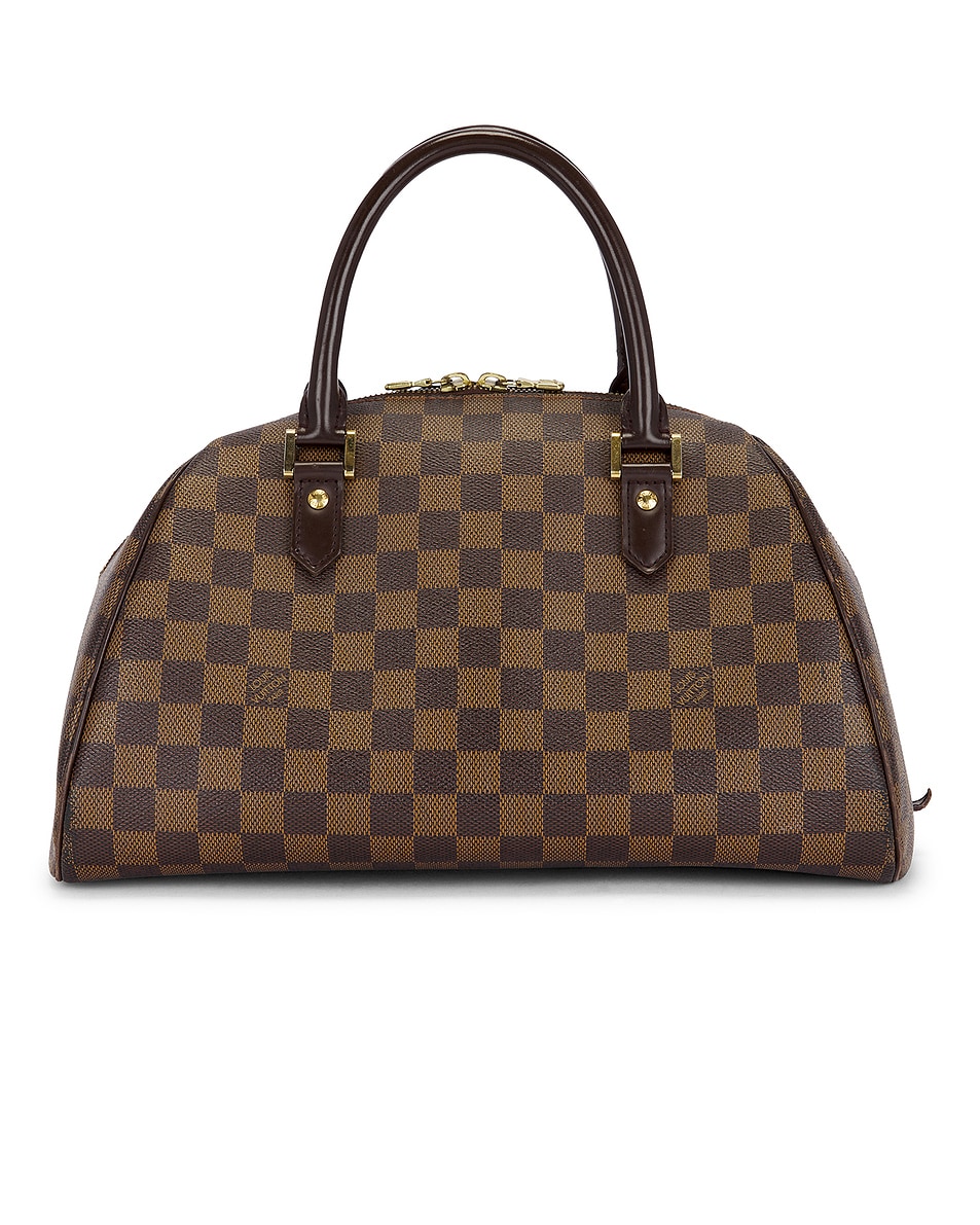 Image 1 of FWRD Renew Louis Vuitton Damier Ebene Ribera MM Handbag in Brown