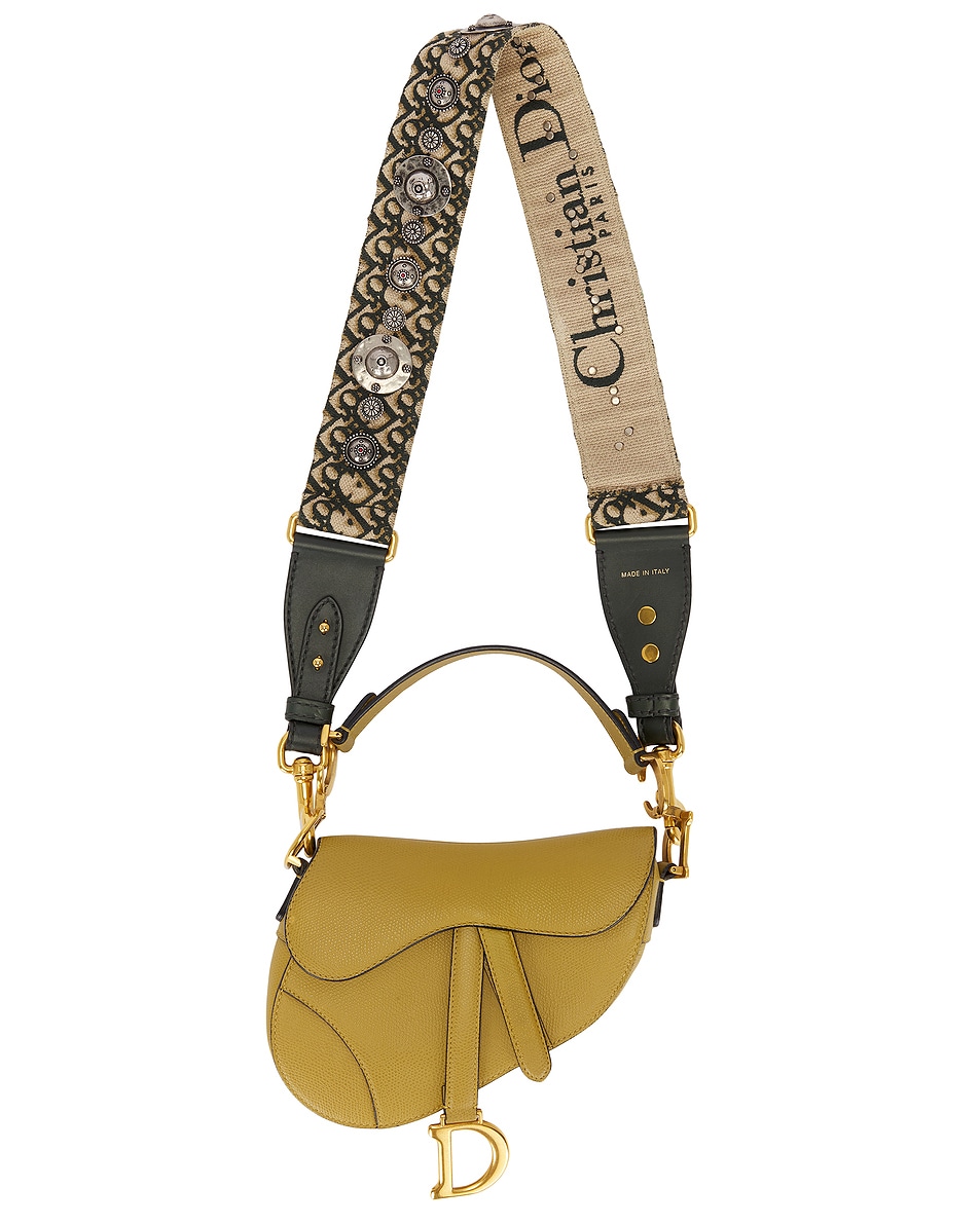 Image 1 of FWRD Renew Dior Saddle Bag in Tan