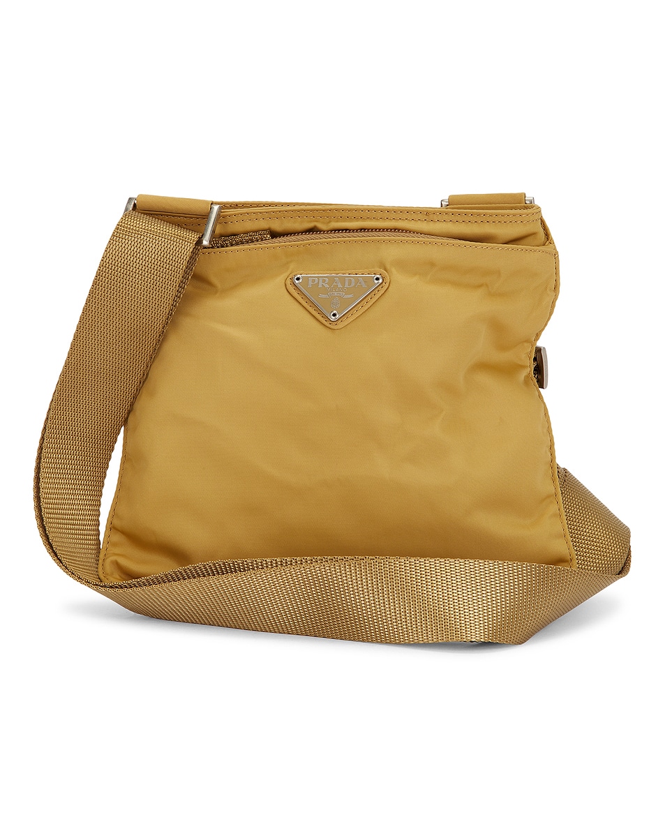 Image 1 of FWRD Renew Prada Nylon Esplanade Shoulder Bag in Tan