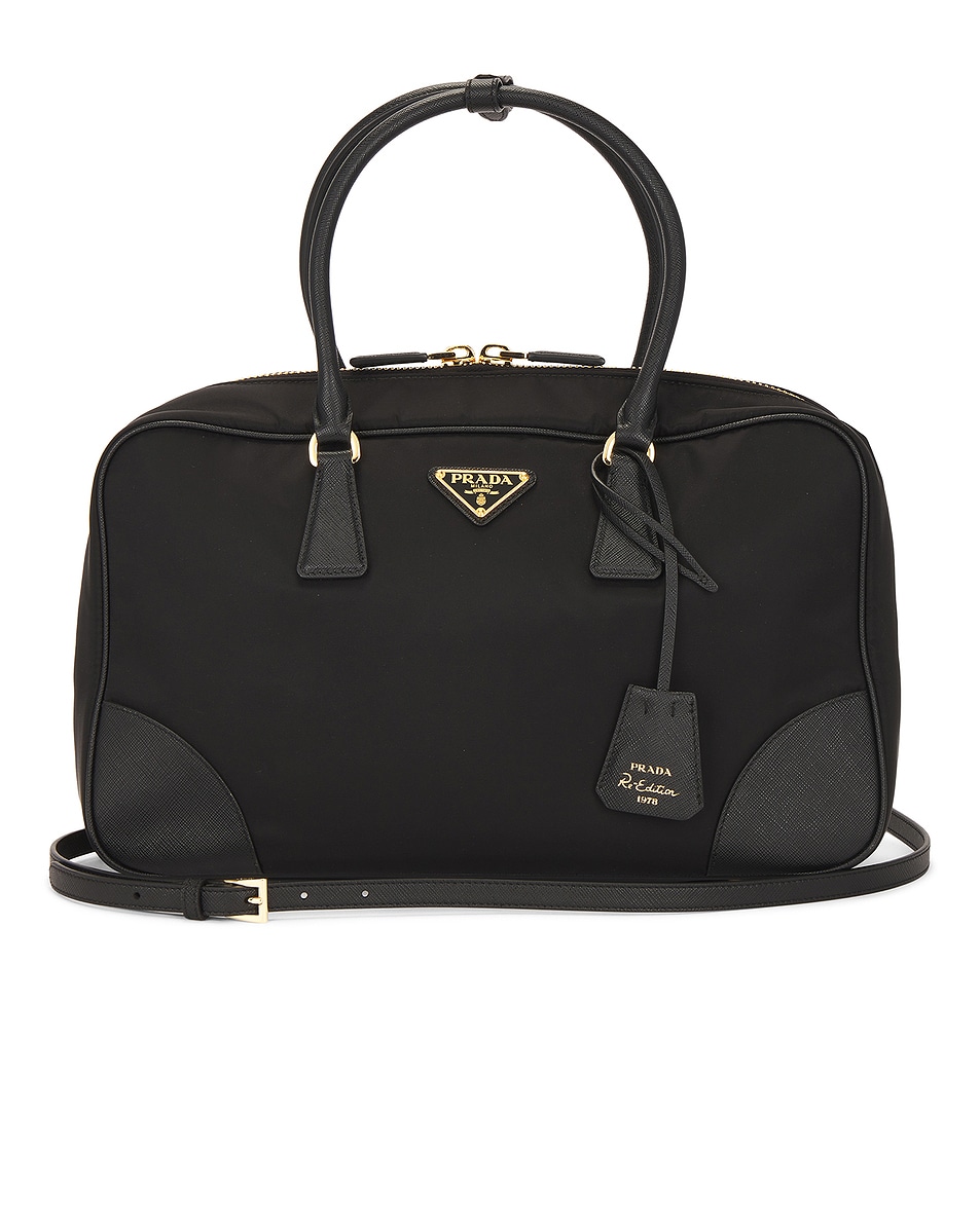 Image 1 of FWRD Renew Prada Niryu Tote Bag in Black