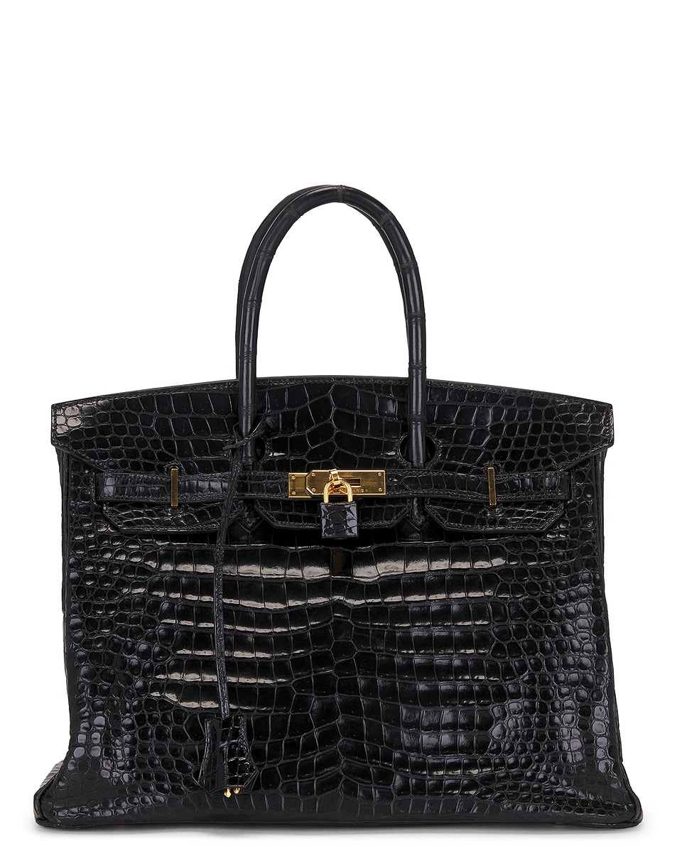 Shiny Crocodile Hermes Birkin 35 Handbag