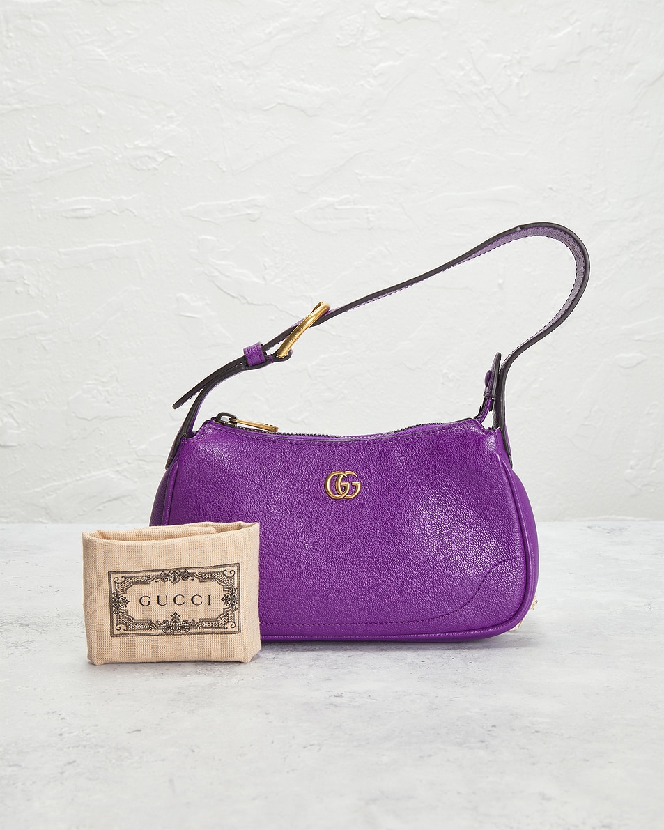 Image 7 of FWRD Renew Gucci Aphrodite Shoulder Bag in Purple
