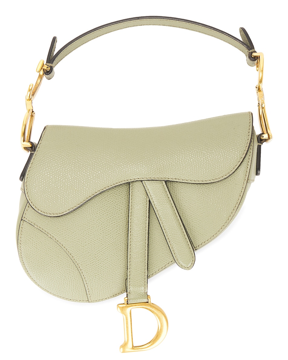 Image 1 of FWRD Renew Dior Saddle Bag in Sage