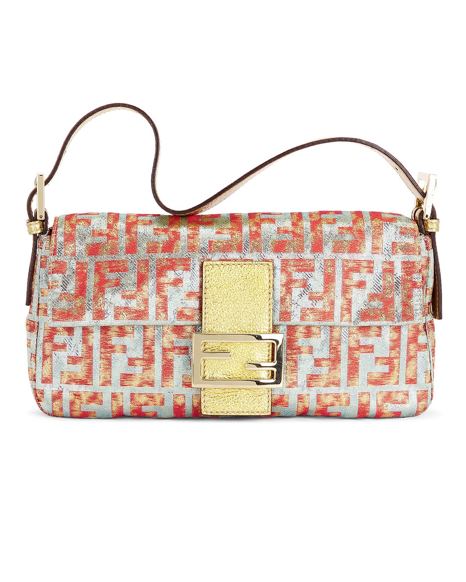 Image 1 of FWRD Renew Fendi Zucca Baguette Shoulder Bag in Multi