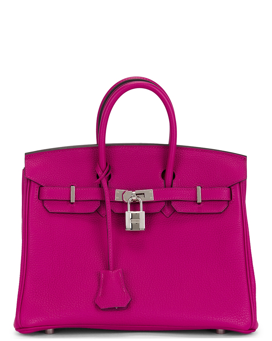 Image 1 of FWRD Renew Hermes Togo Birkin 25 Handbag in Rose Pourpre