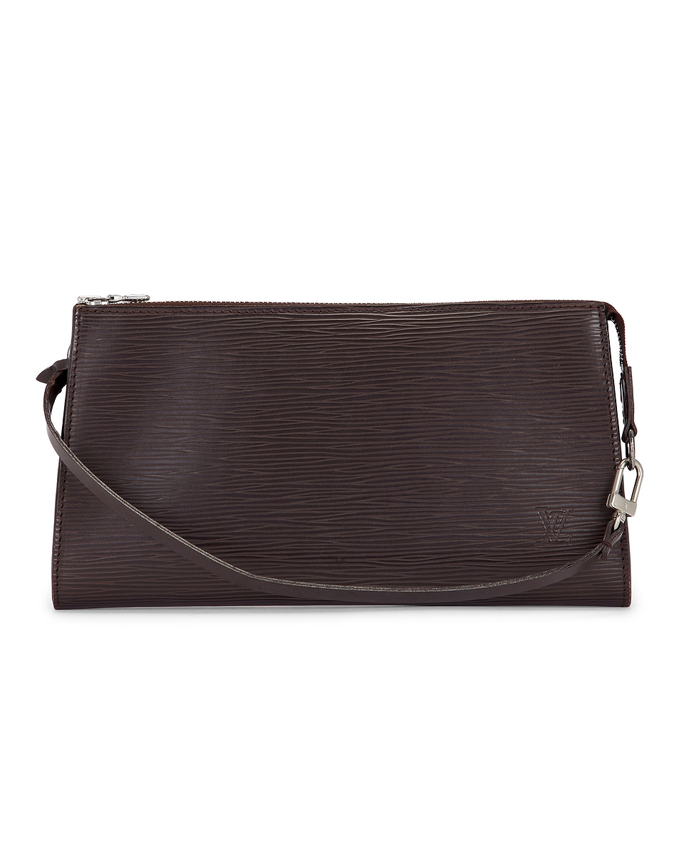Image 1 of FWRD Renew Louis Vuitton Epi Pochette Accessoires Clutch in Black