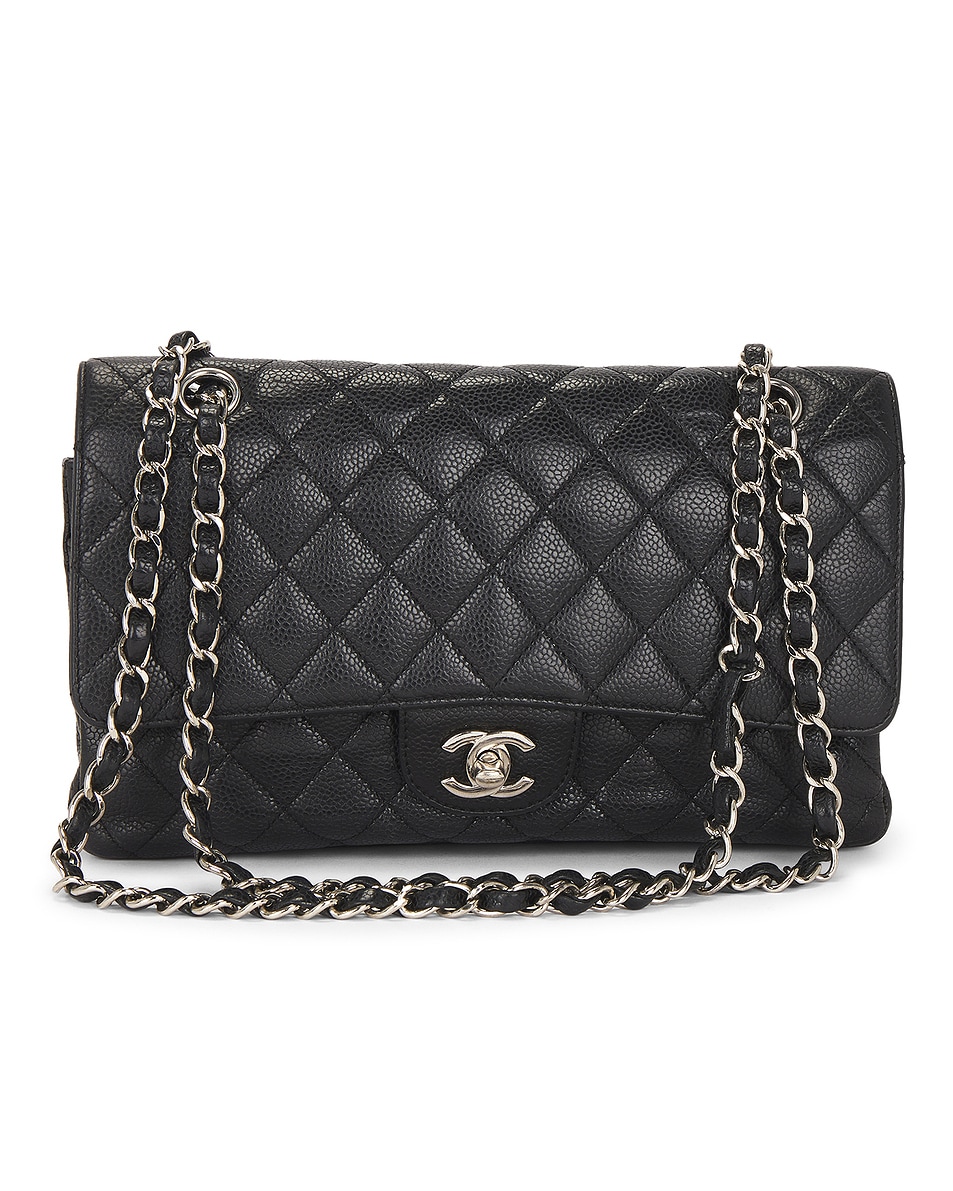 Image 1 of FWRD Renew Chanel Caviar Double Flap Bag in Black