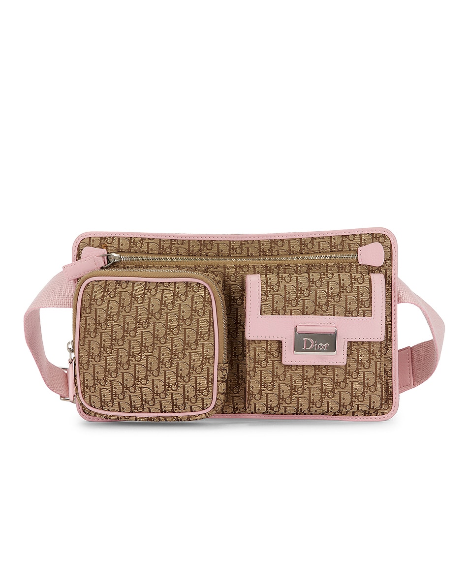 Image 1 of FWRD Renew Dior Trotter Belt Bag in Beige