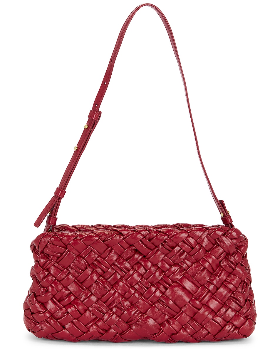 Image 1 of FWRD Renew Bottega Veneta Kalimero Cha Cha Bag in Rosewood & Muse Brass