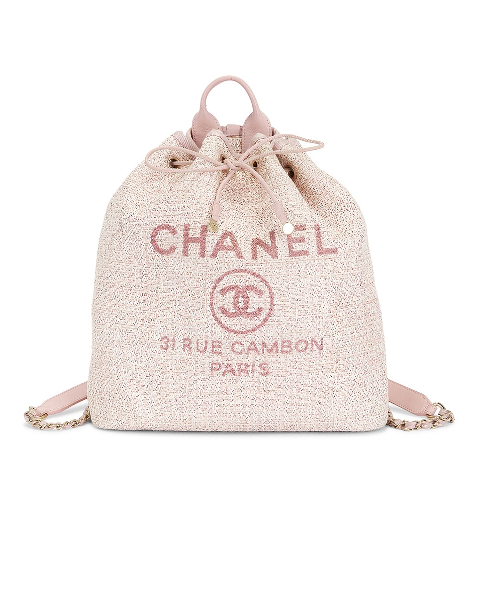 Image 1 of FWRD Renew Chanel Deauville Backpack in Pink