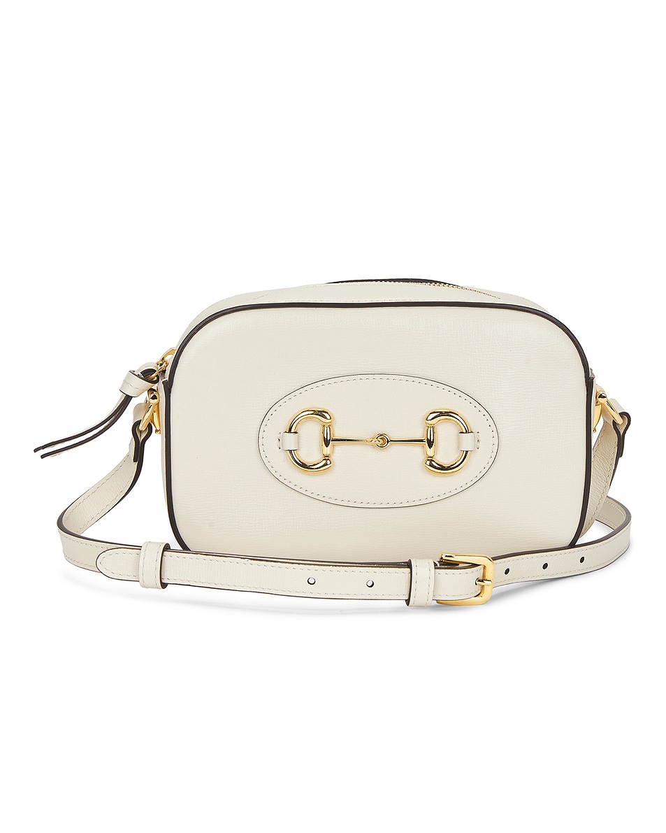Image 1 of FWRD Renew Gucci Horsebit 1955 Shoulder Bag in White
