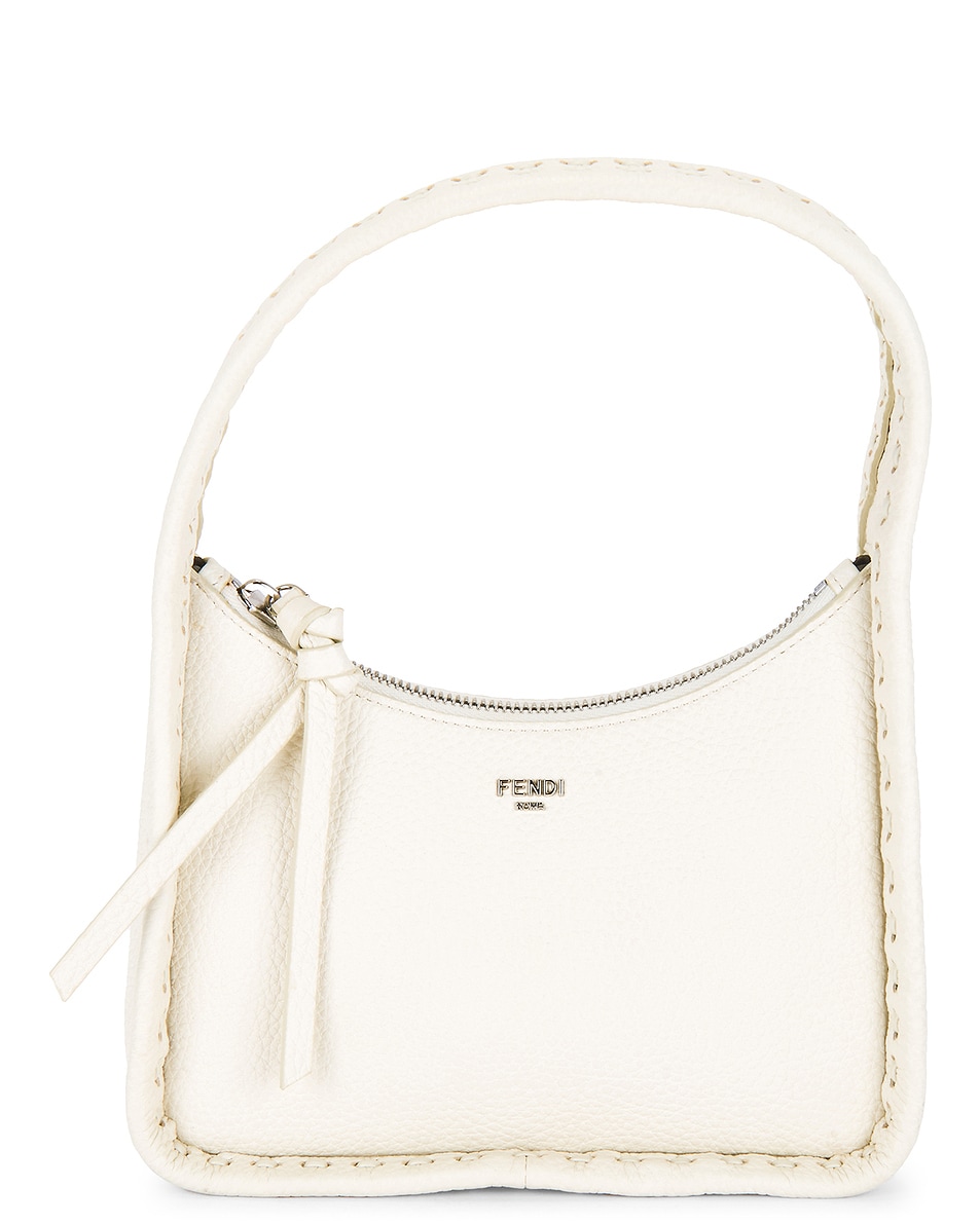 Image 1 of FWRD Renew Fendi Selleria Fendescence Shoulder Bag in White