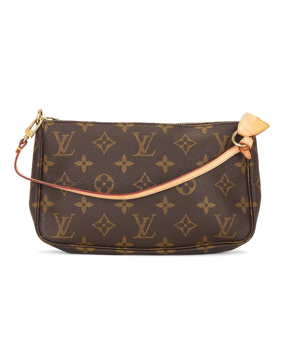 Image 1 of FWRD Renew Louis Vuitton Monogram Pochette Accessoires Shoulder Bag in Brown