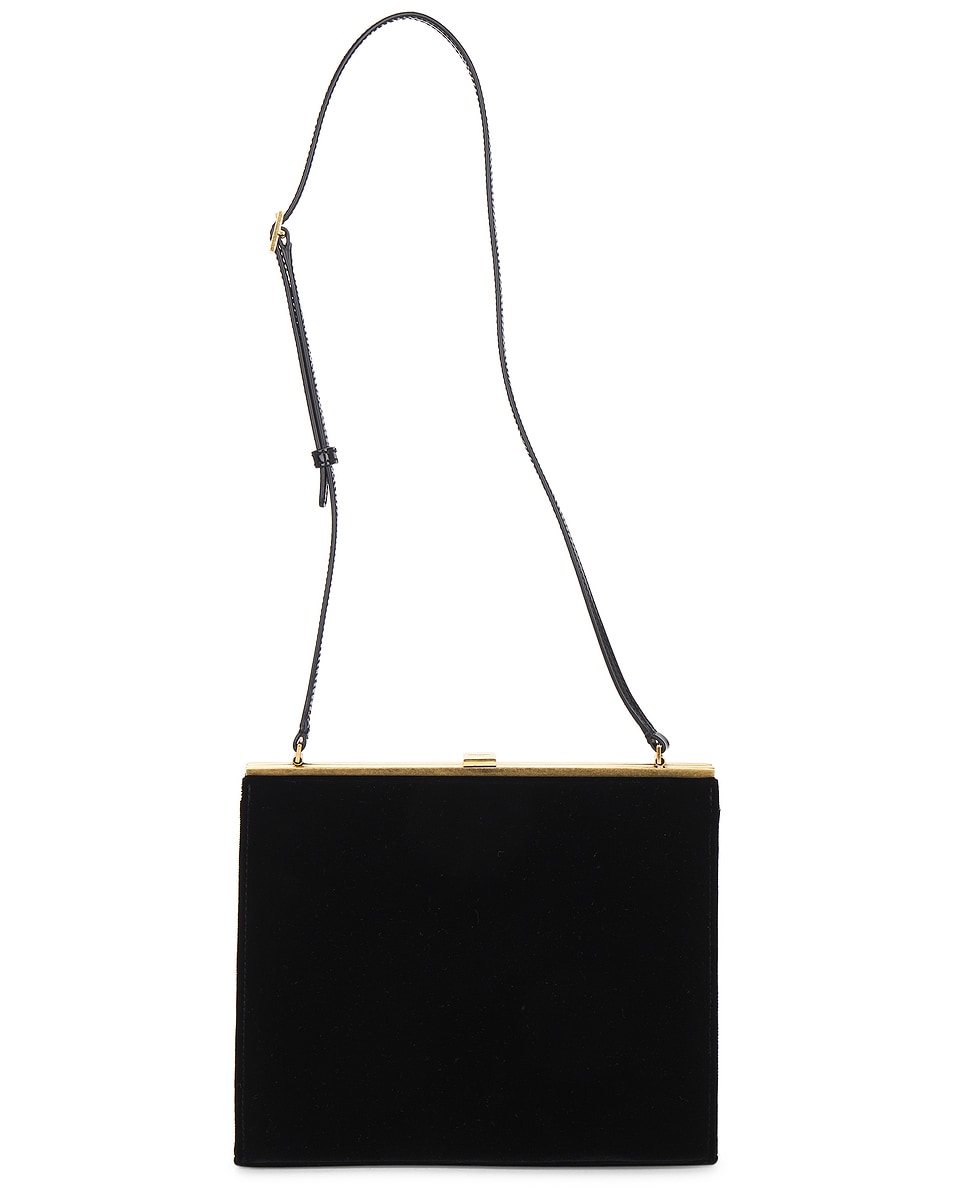 Image 1 of FWRD Renew Saint Laurent Small Gaia Shoulder Bag in Noir