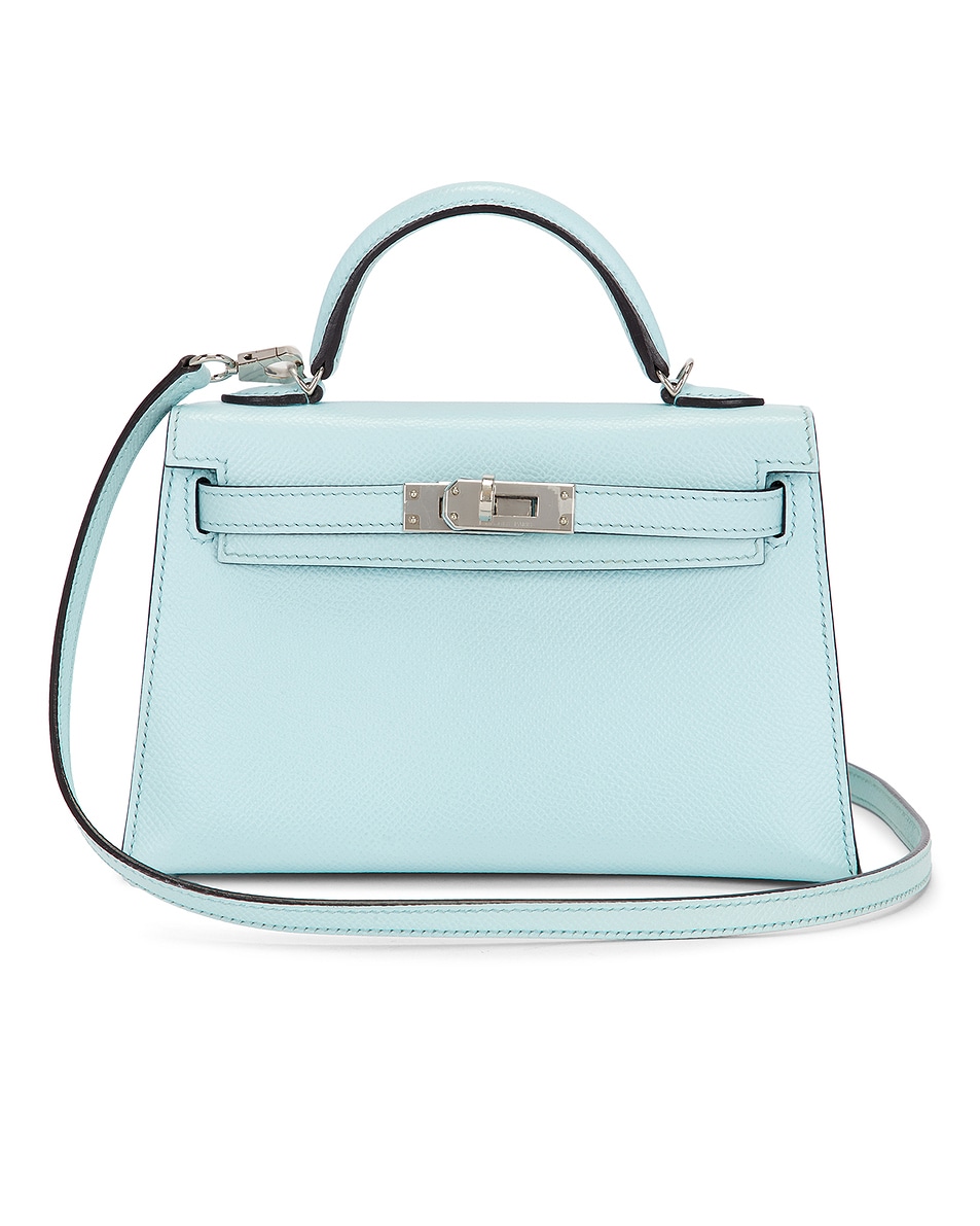 Image 1 of FWRD Renew Hermes Epsom Kelly 20 Handbag in Blue Zephyr