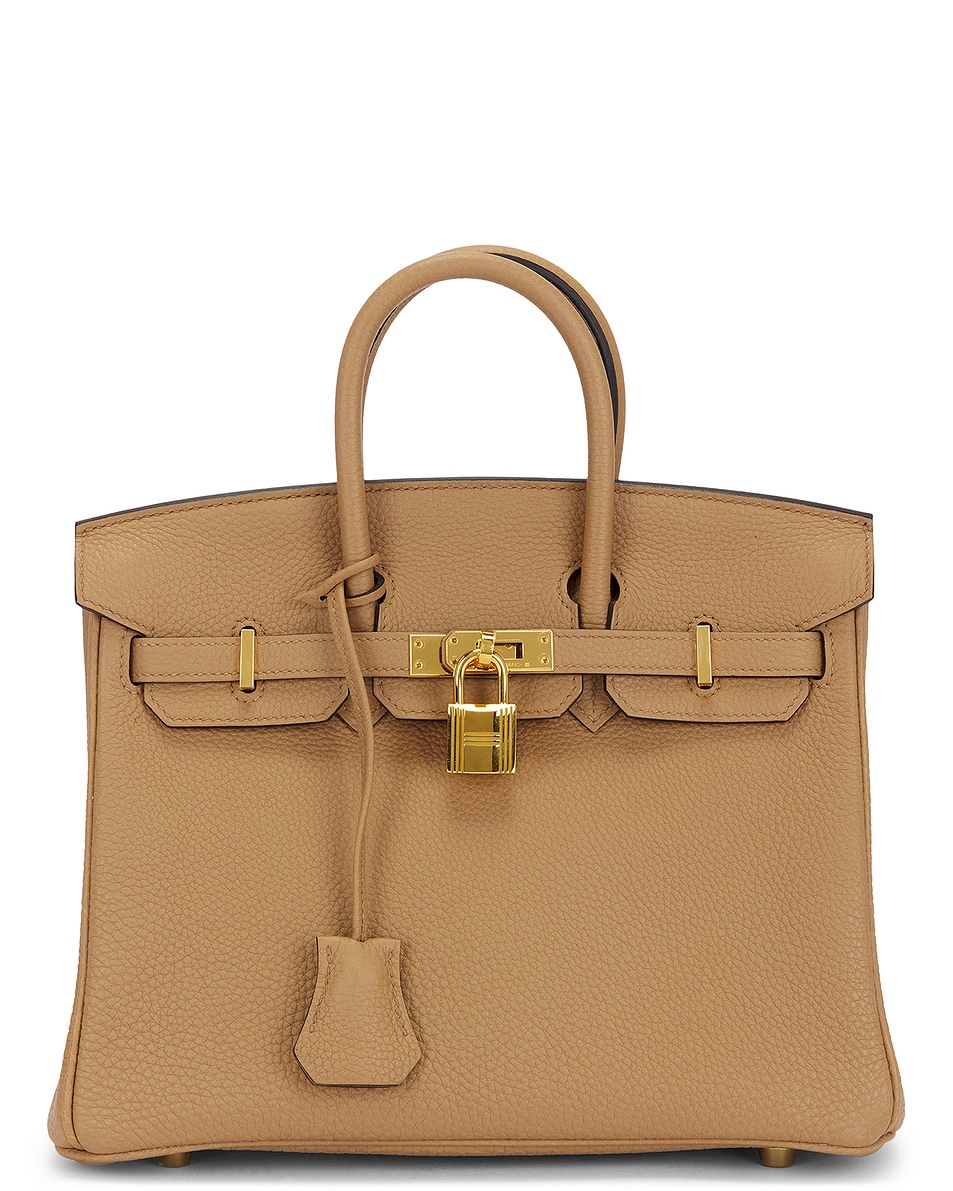 Image 1 of FWRD Renew Hermes Togo Birkin 25 Handbag in Chai