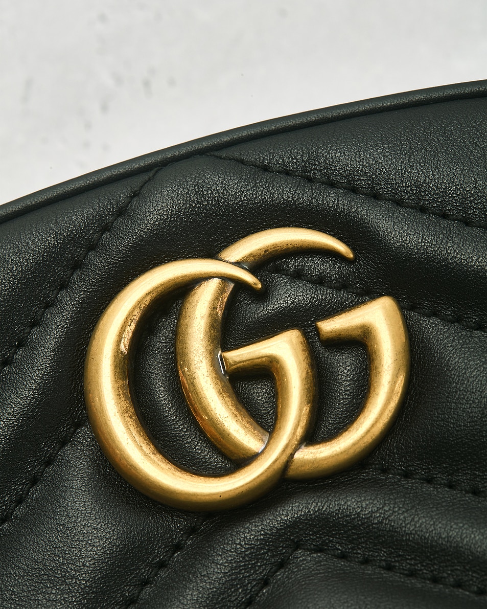 Image 5 of FWRD Renew Gucci GG Marmont Belt Bag in Black