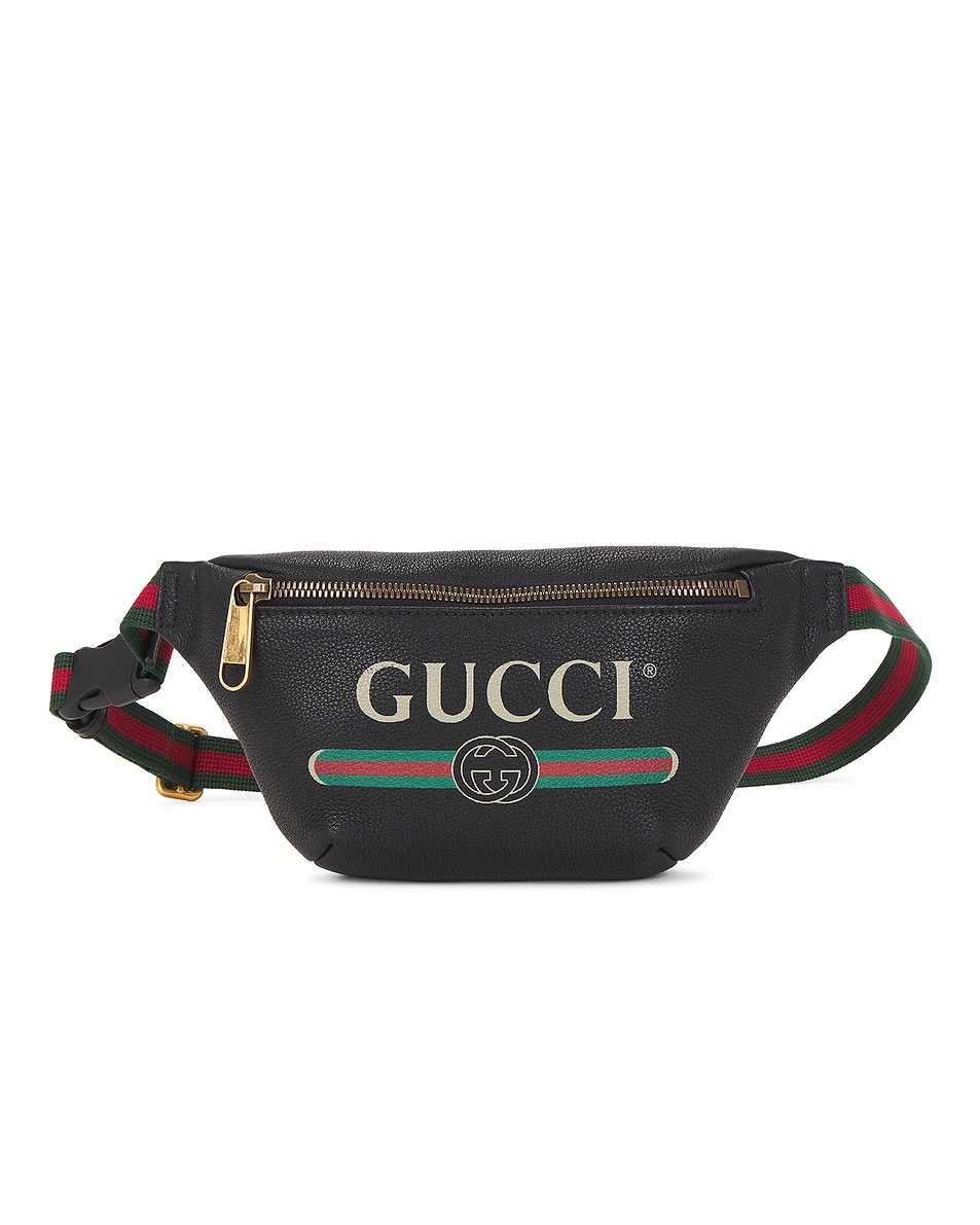 Image 1 of FWRD Renew Gucci Belt Bag in Black