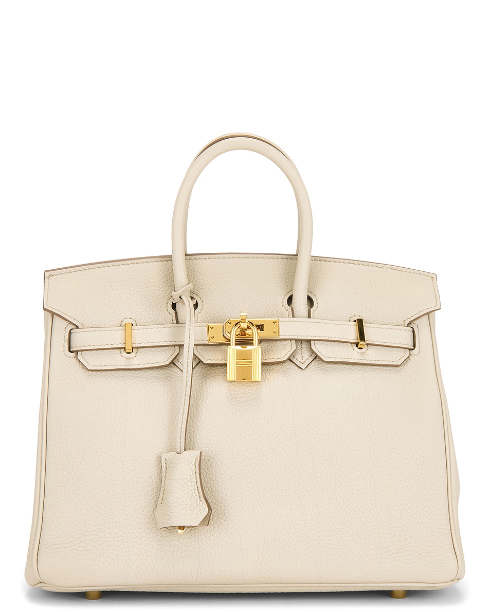 Image 1 of FWRD Renew Hermes Togo Birkin 25 Handbag in Beton
