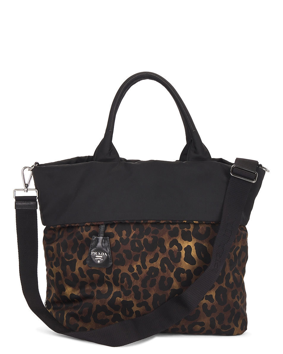 Image 1 of FWRD Renew Prada Tessuto Tote Bag in Black