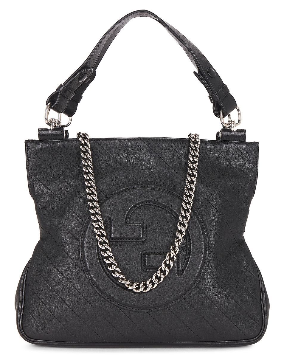 Image 1 of FWRD Renew Gucci Sakai Be Green Blondie Tote Bag in Black