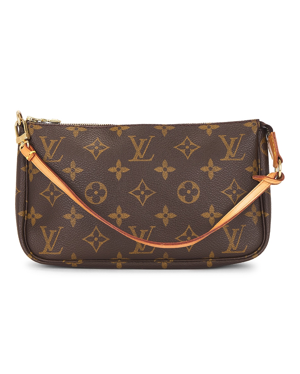 Image 1 of FWRD Renew Louis Vuitton Monogram Pochette Accessoires Shoulder Bag in Brown