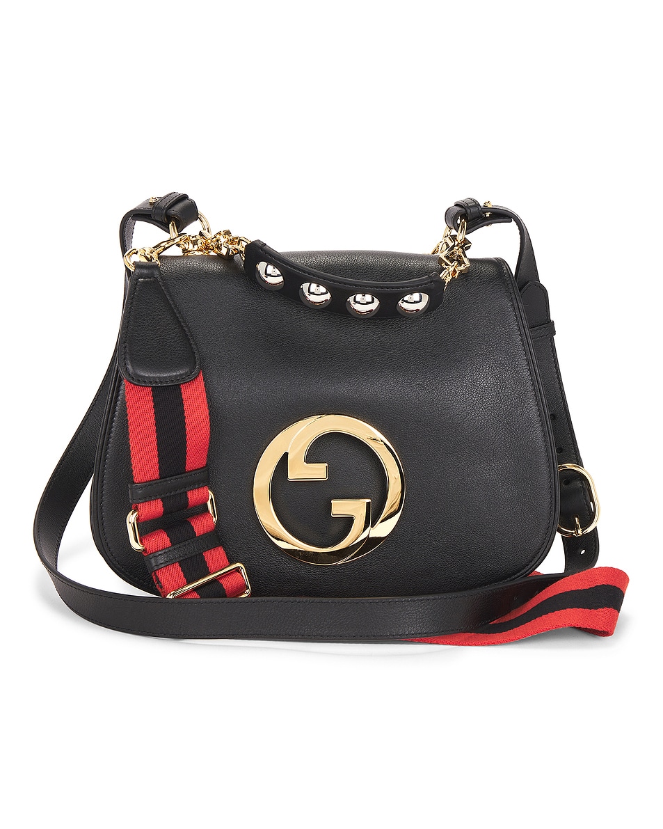 Image 1 of FWRD Renew Gucci Blondie Shoulder Bag in Black