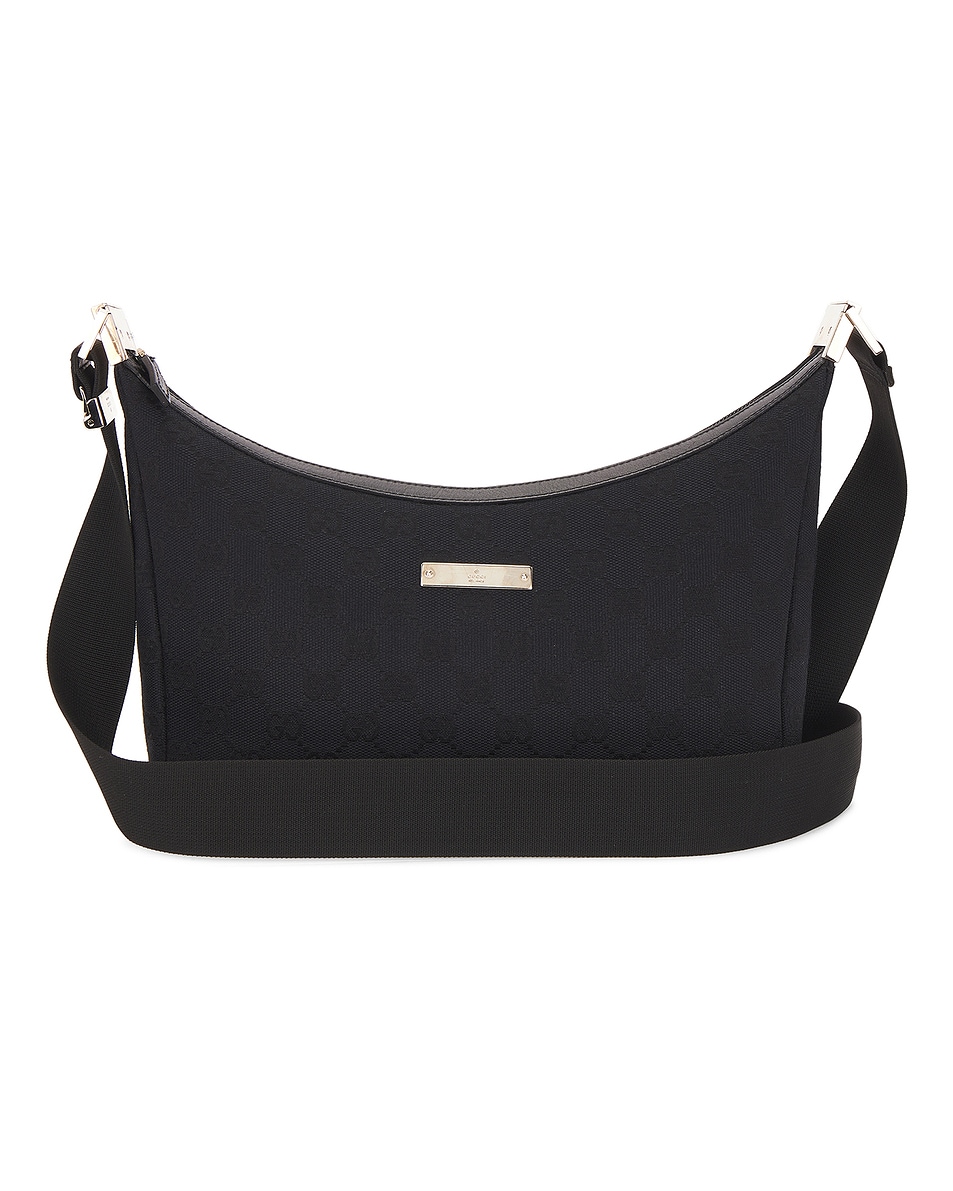 Image 1 of FWRD Renew Gucci Vintage Shoulder Bag in Black