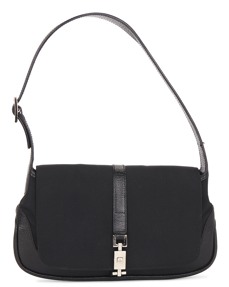 Image 1 of FWRD Renew Gucci Vintage Jackie Shoulder Bag in Black