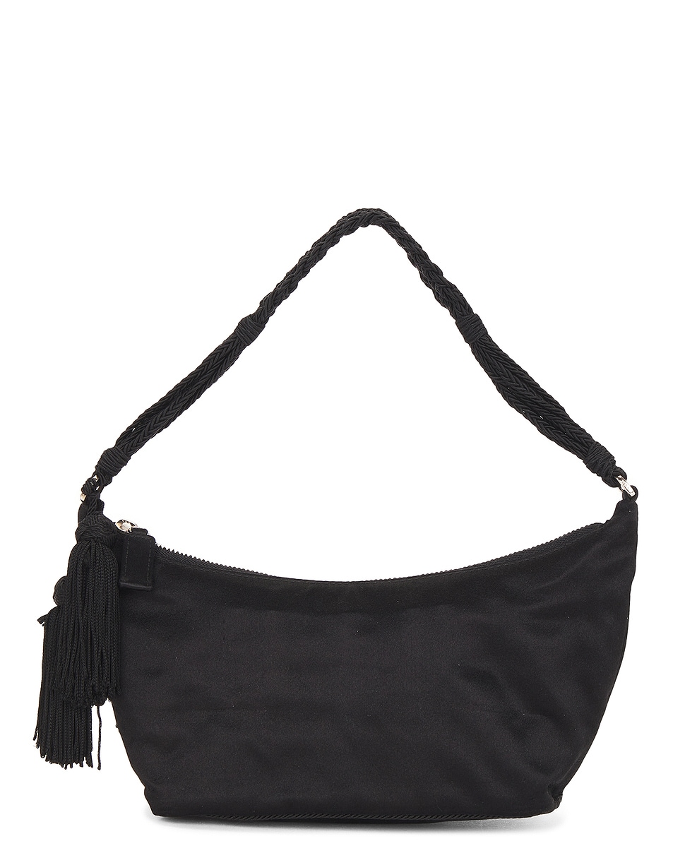 Image 1 of FWRD Renew Prada Tassel Pochette Shoulder Bag in Black