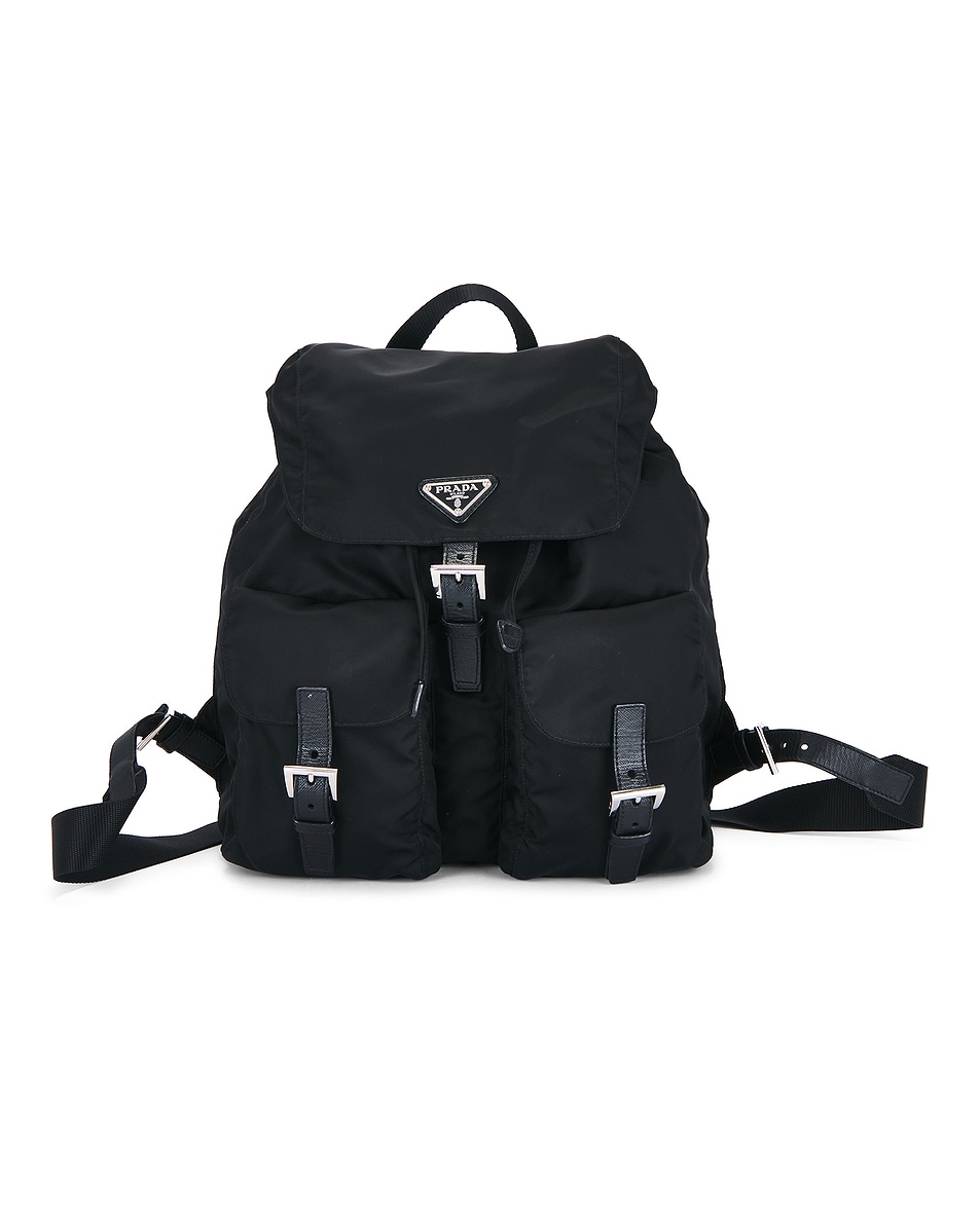 Image 1 of FWRD Renew Prada Tessuto Backpack in Black