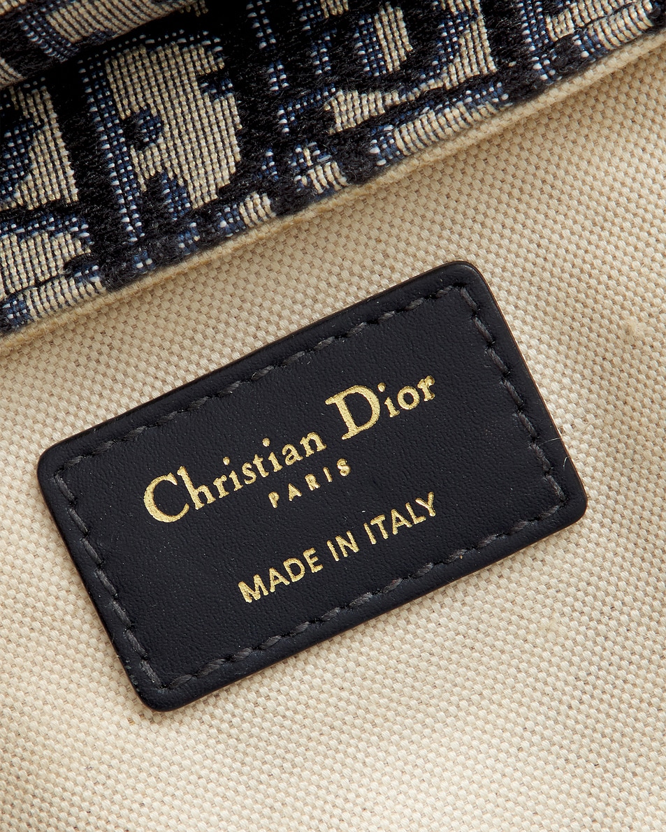 Image 5 of FWRD Renew Dior Oblique Trotter Saddle Bag in Blue