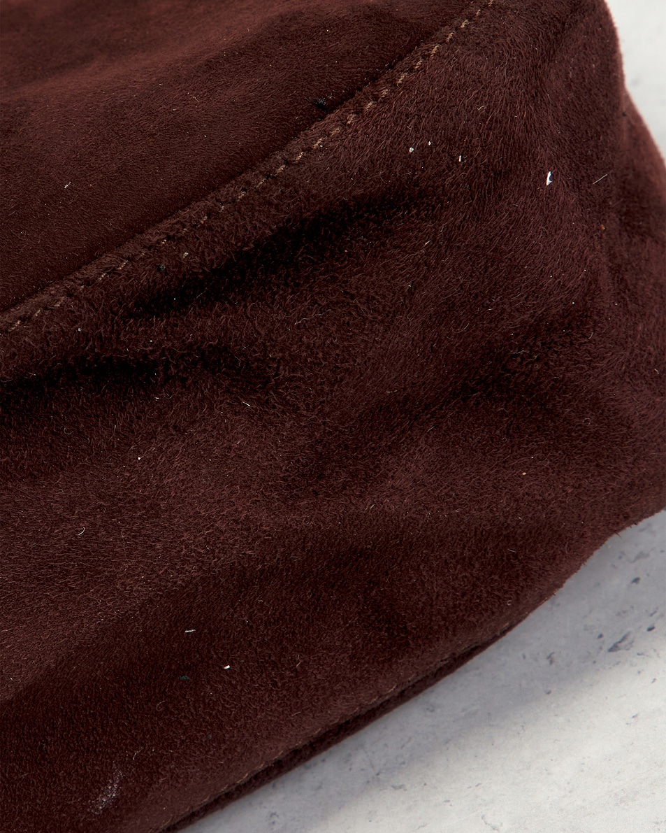 Image 6 of FWRD Renew Fendi Suede FF Hobo Bag in Brown