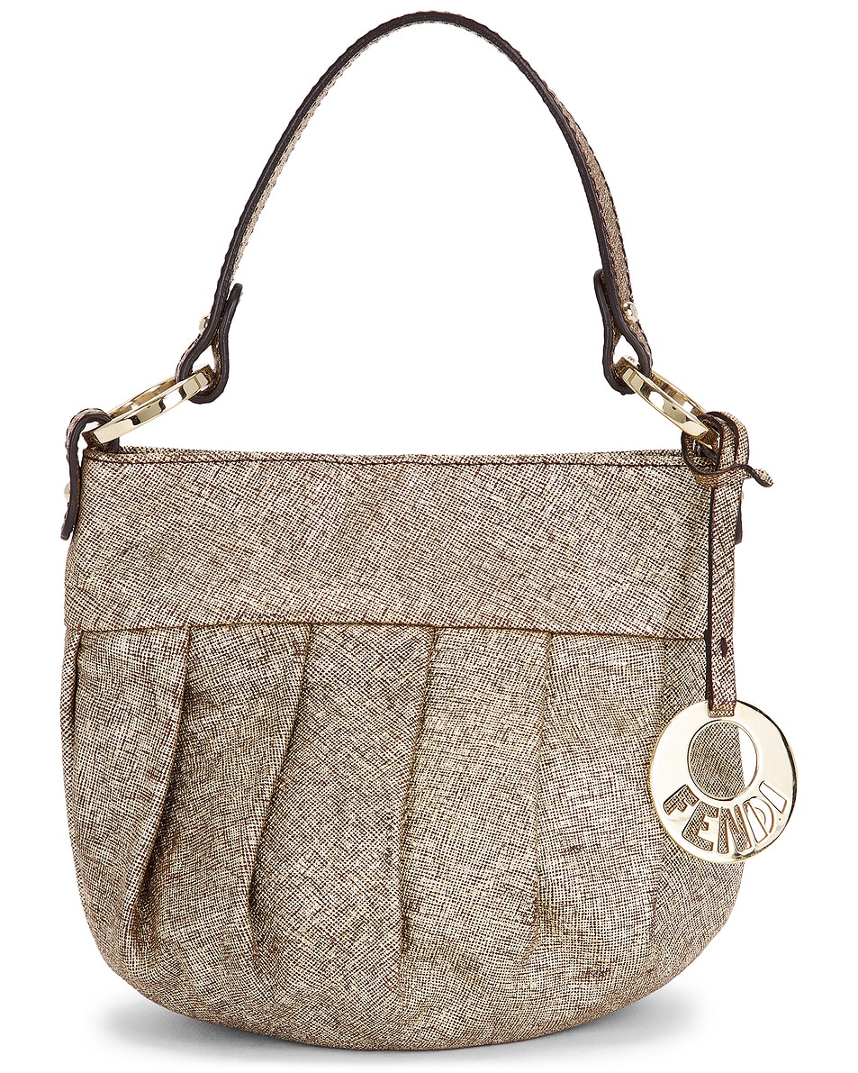Image 1 of FWRD Renew Fendi Mini Chef Shoulder Bag in Beige