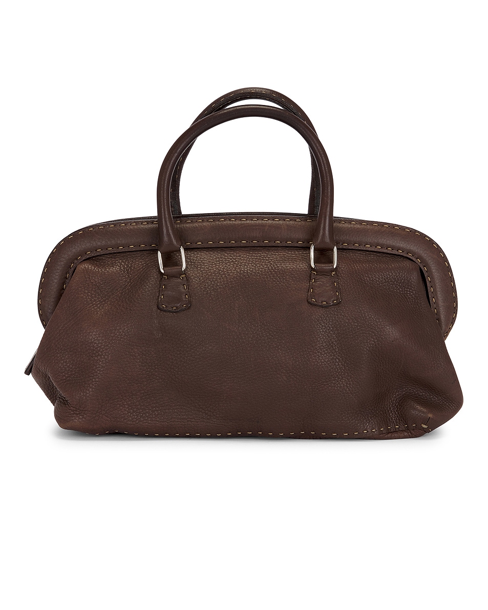 Image 1 of FWRD Renew Fendi Selleria Bowler Bag in Brown