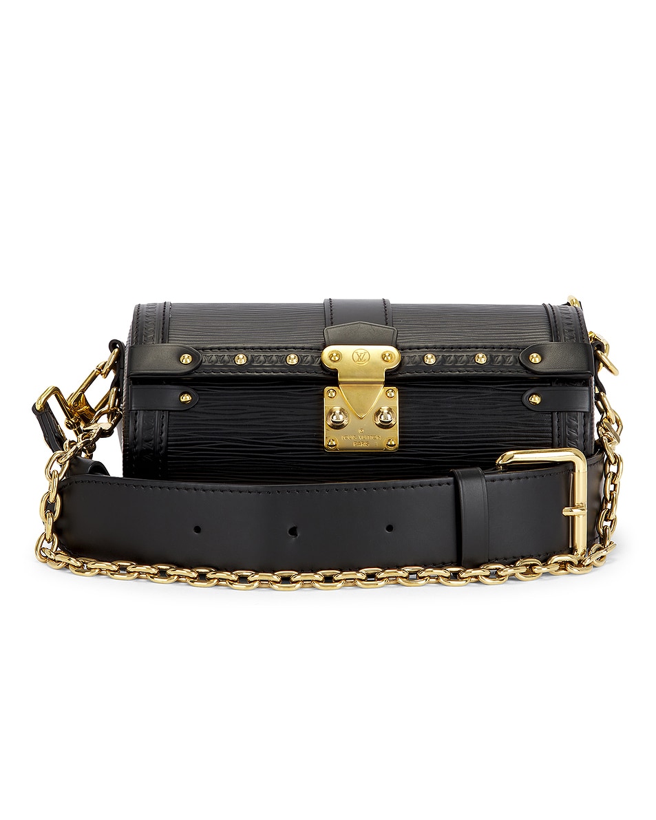 Image 1 of FWRD Renew Louis Vuitton Epi Papillon Trunk Shoulder Bag in Black