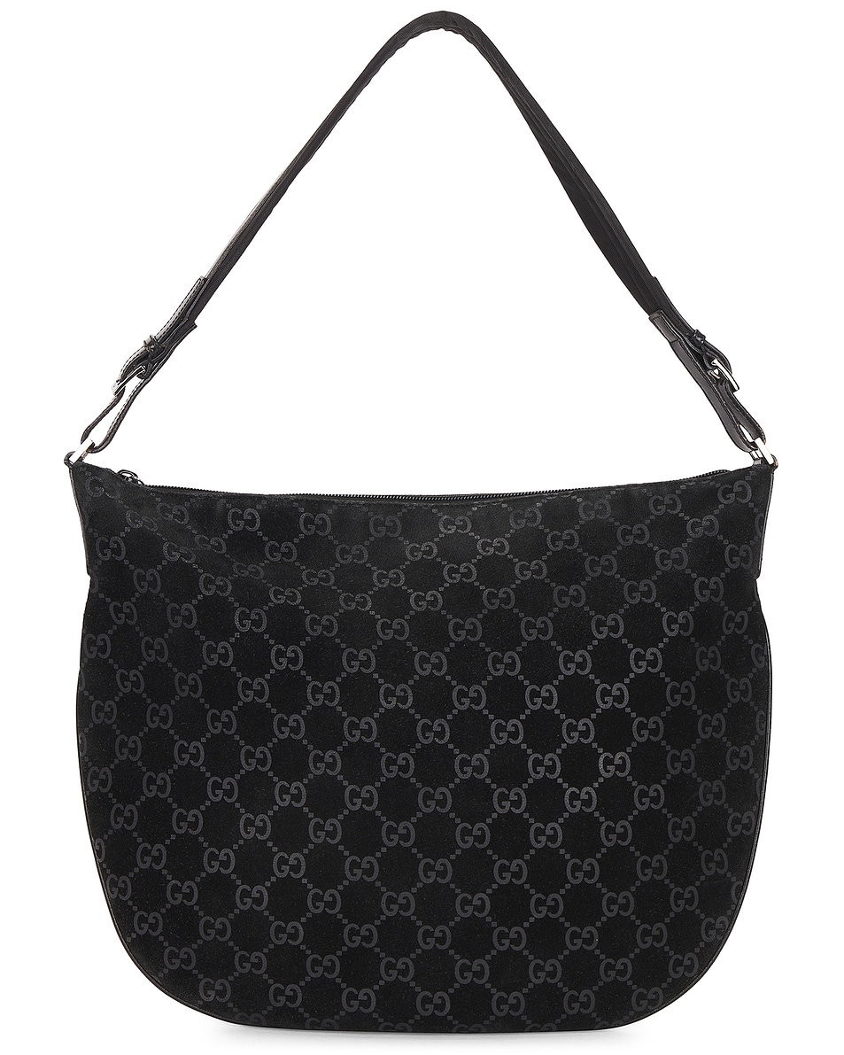 Image 1 of FWRD Renew Gucci GG Hobo Bag in Black