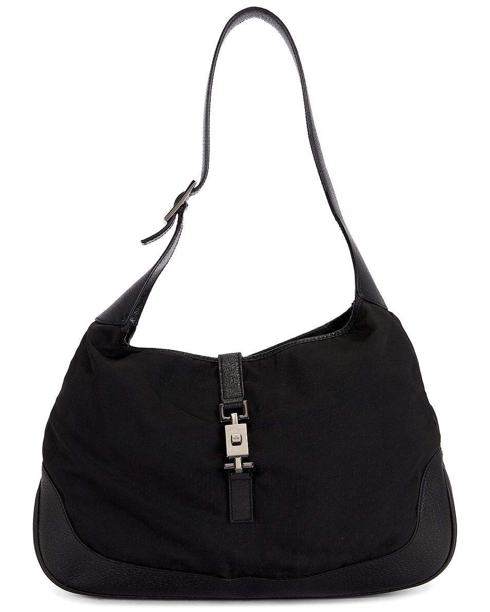 Image 1 of FWRD Renew Gucci Jackie Hobo Bag in Black