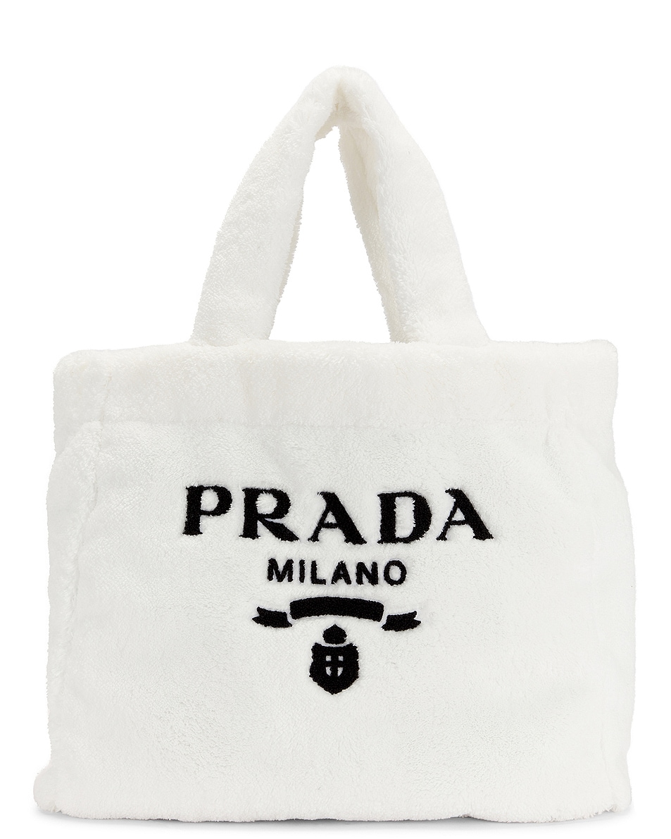 Image 1 of FWRD Renew Prada Terry Tote Bag in White