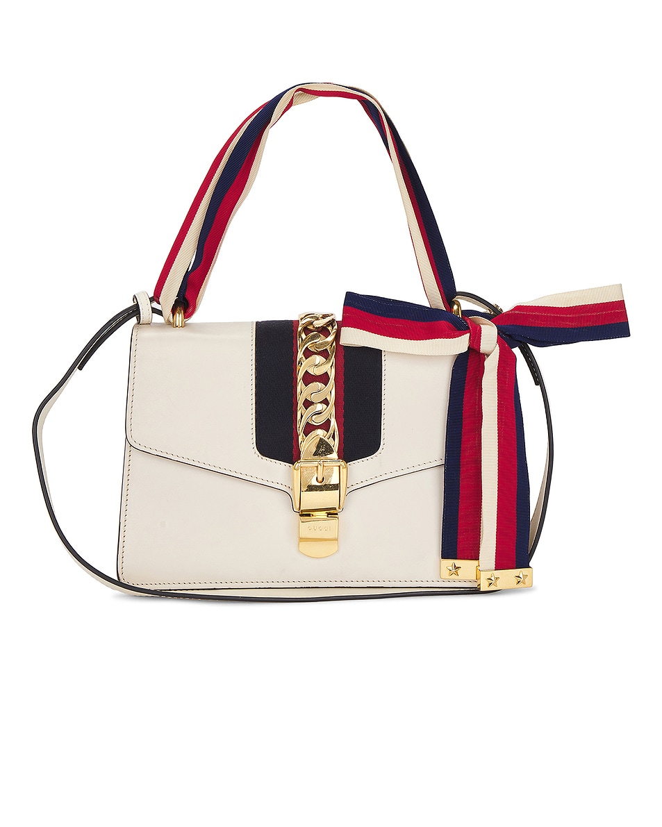 Image 1 of FWRD Renew Gucci Sylvie Shoulder Bag in White