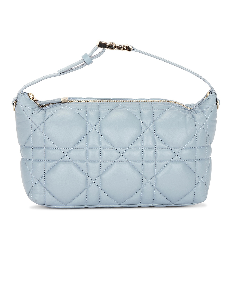 Image 1 of FWRD Renew Dior Cannage Diortravel Nomad Pouch in Blue