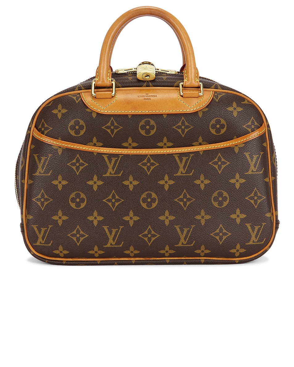 Image 1 of FWRD Renew Louis Vuitton Monogram Trouville Handbag in Brown