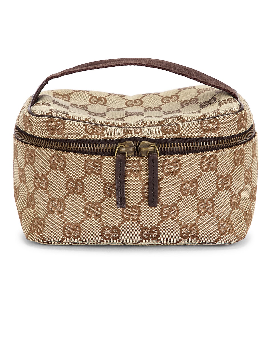 Image 1 of FWRD Renew Gucci Gucci Vanity Handbag in Beige