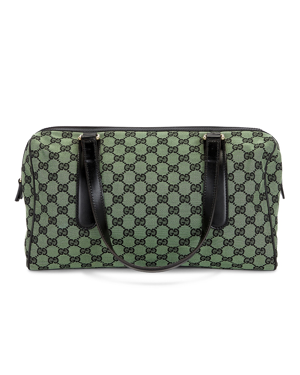 Image 1 of FWRD Renew Gucci Mini Boston Bag in Green