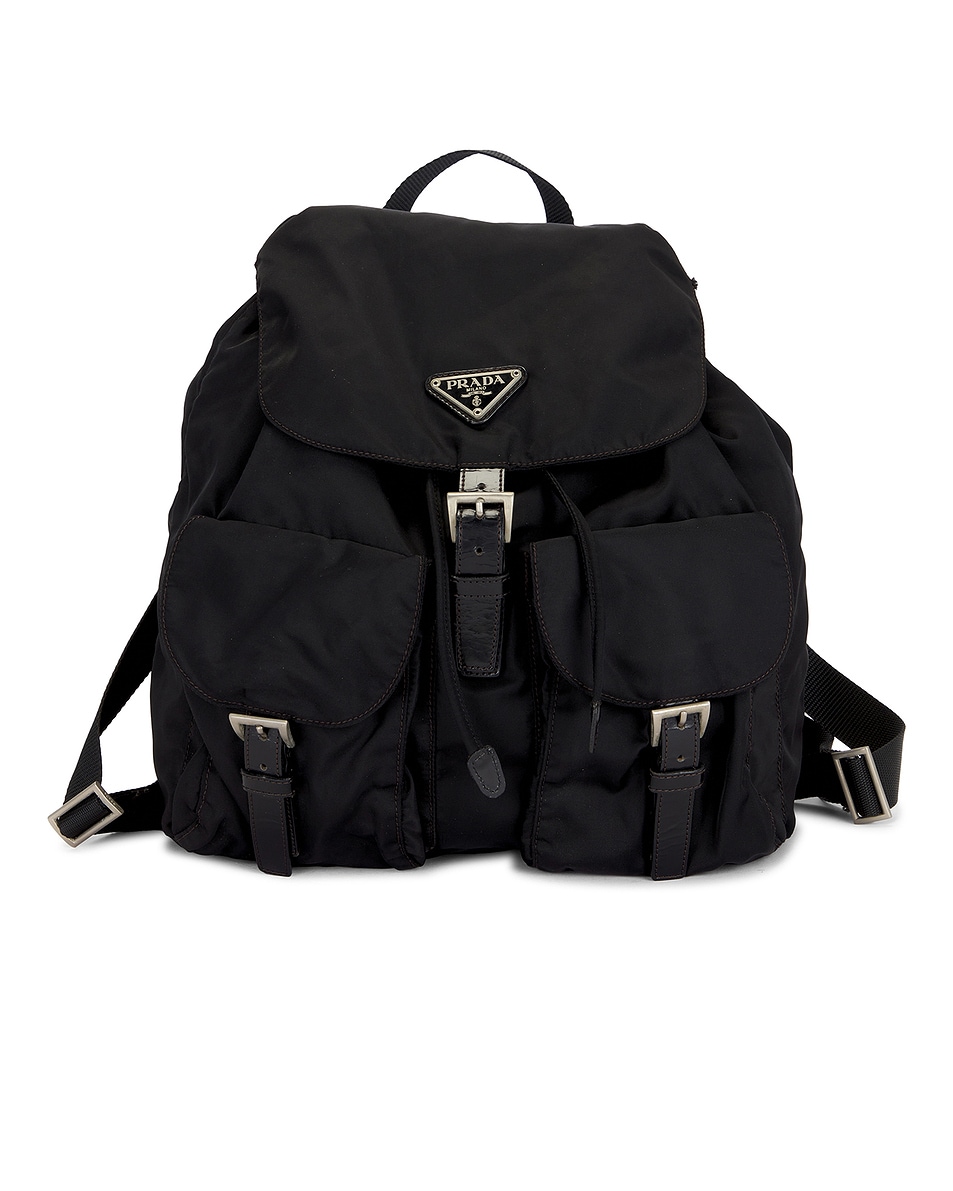 Image 1 of FWRD Renew Prada Tessuto Backpack in Black