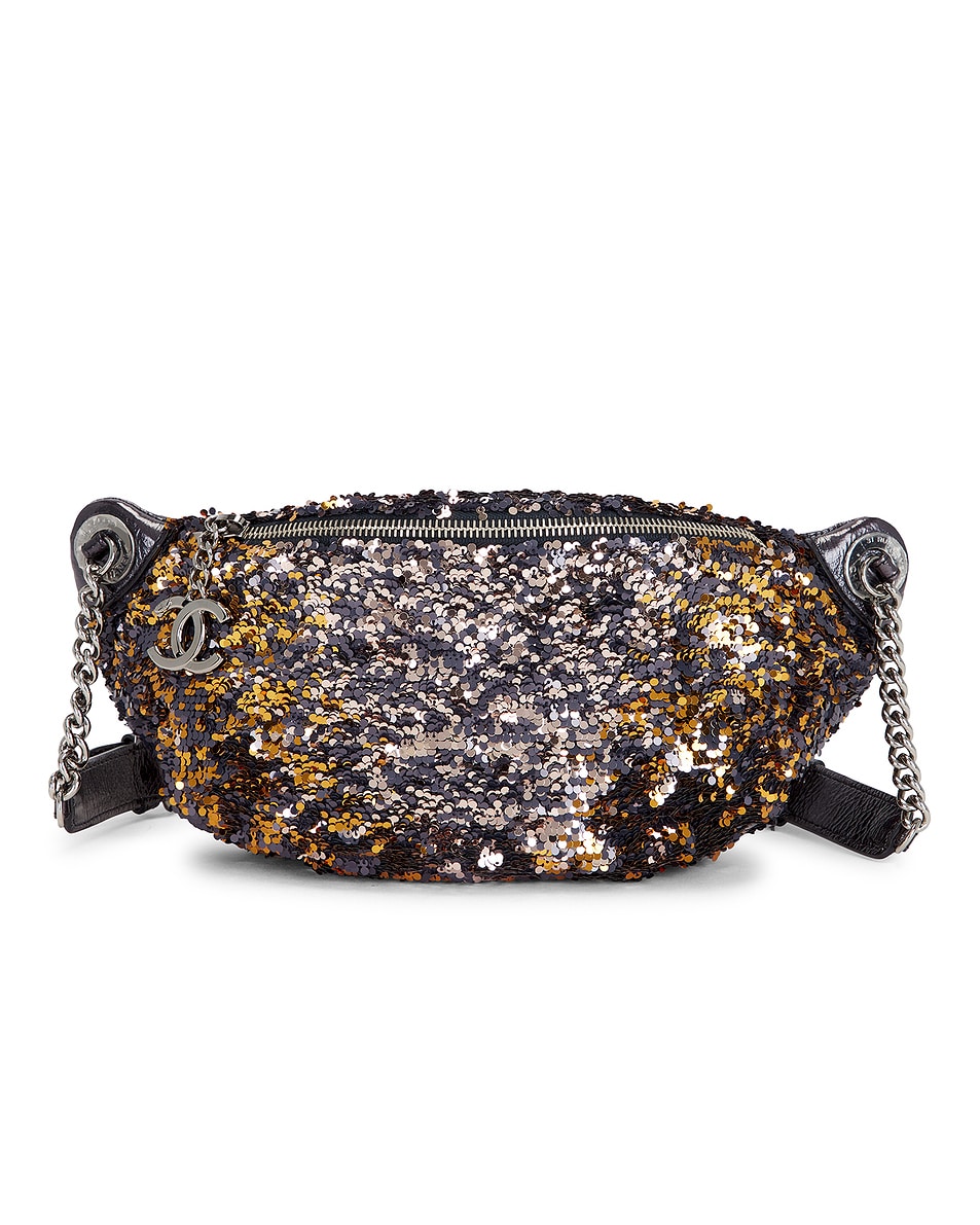 Image 1 of FWRD Renew Chanel Sequin Belt Bag in Multi